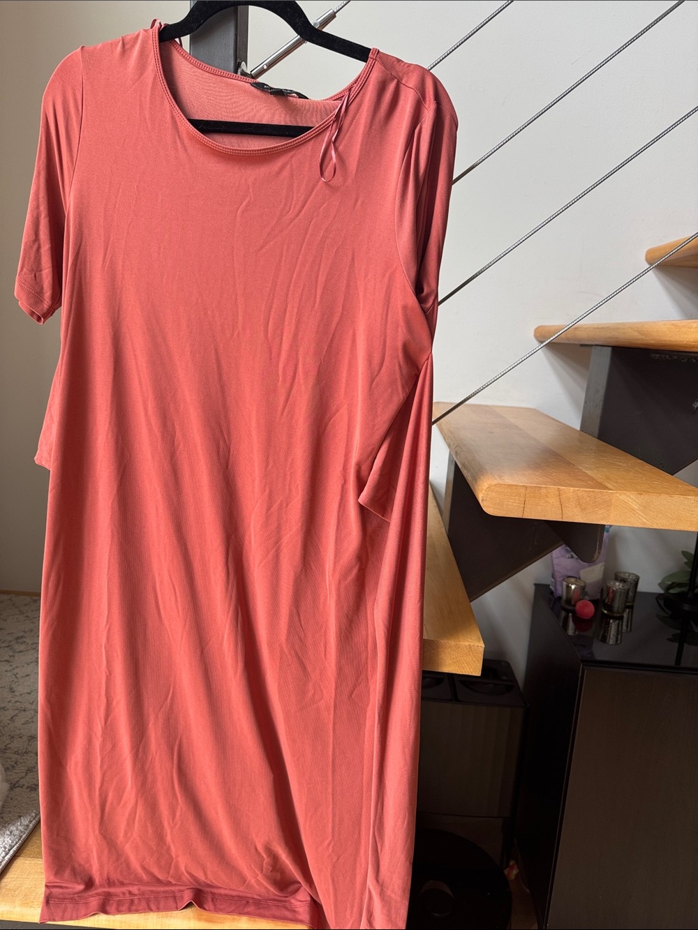 Soft Coral Shift Dress